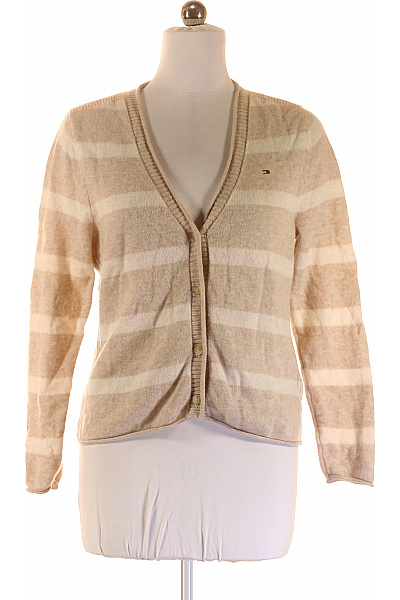 TOMMY HILFIGER Dámský Svetr Vlněný Béžový Second Hand