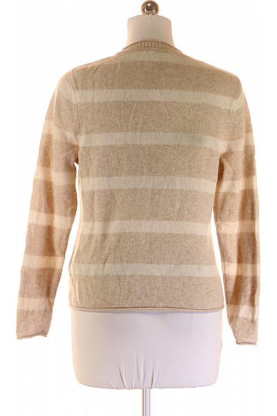 TOMMY HILFIGER Dámský Svetr Vlněný Béžový Second hand