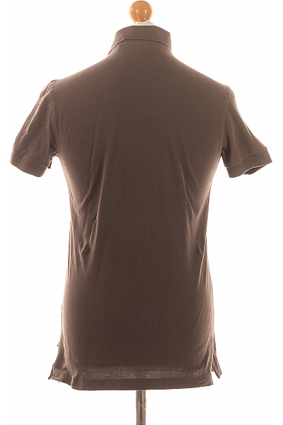 Hugo Boss Pánské Tričko s Límečkem Šedé Second hand Vel. S | Hugo Boss | obrázek 3