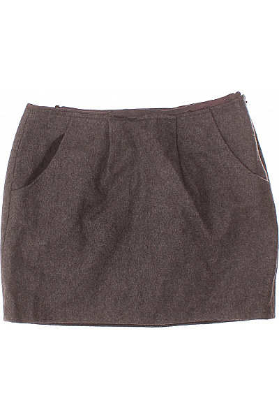 Balonová  Sukně Vlněná Šedá J.CREW