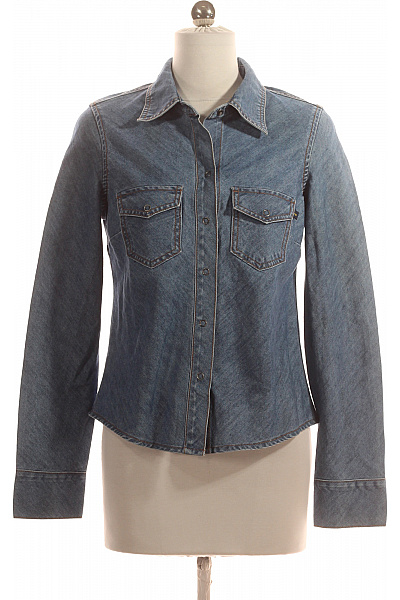 Abercrombie&Fitch Riflová Dámská Košile Modrá Vel. S | Abercrombie&Fitch | obrázek 2