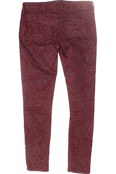 Pepe Jeans Dámské Kalhoty Vínová Second hand Vel. 28/30