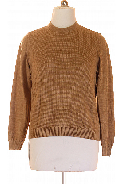 MAERZ Pánský Svetr Vlněný Béžový Vel. 54