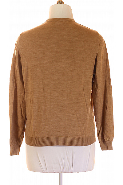 MAERZ Pánský Svetr Vlněný Béžový Vel. 54