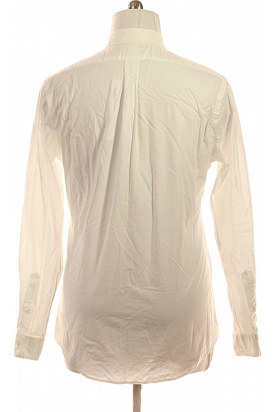 POLO CLUB Royal Berkshire Bílá pánská košile s dlouhým rukávem elegantní vypasovaná s výšivkou Vel. L | POLO CLUB Royal Berkshire | obrázek 3