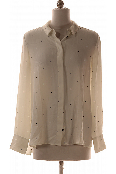 Vzorovaná Dámská Košile Béžová MANGO Second Hand Vel. S