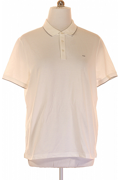 MICHAEL KORS Pánské Tričko s Límečkem Bílé Vel. XL