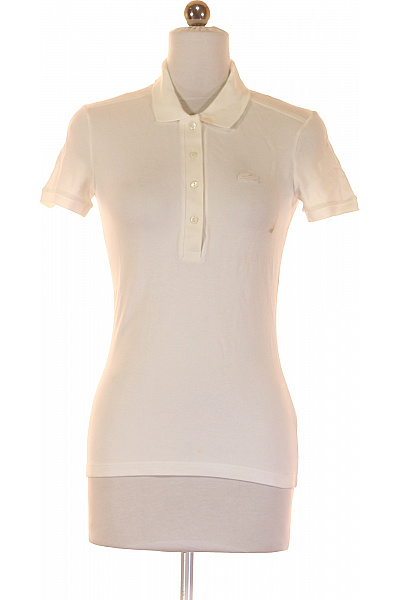 LACOSTE Dámské Polo Tričko Bílé Vel. 32