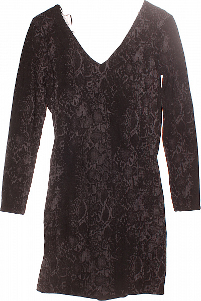 Tričkové  Šaty Černé MANGO Vel. S