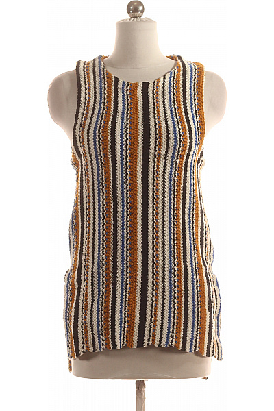 Kratká Dámská Vesta Barevná ZARA Second hand Vel. M