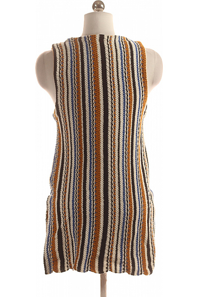 Kratká Dámská Vesta Barevná ZARA Second hand Vel. M