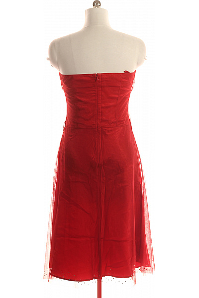  Šaty Z Chiffonu Červené InWear Second hand Vel. 42