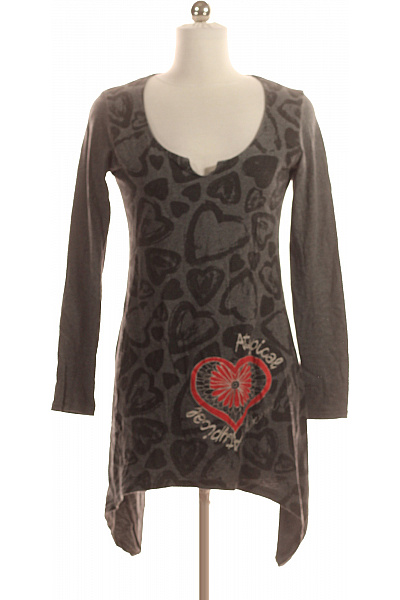 Vzorovaná  Halenka Šedá DESIGUAL Second hand Vel. XS