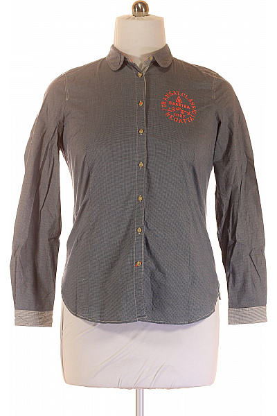 GAASTRA Vzorovaná Dámská Košile Modrá Second hand Vel. XL