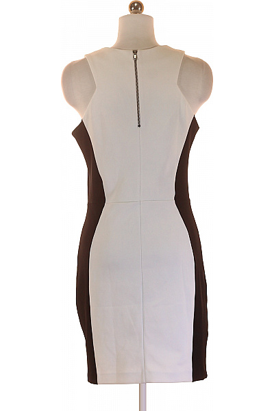 MANGO Pouzdrové šaty  Šaty Černobílé Second hand Vel. M