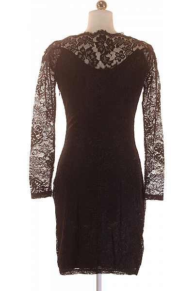  Šaty s Krajkou Černé MbyM Vel. M