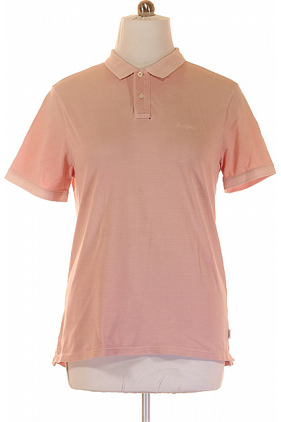 Pepe Jeans Pánské Tričko s Límečkem Růžové Vel. L