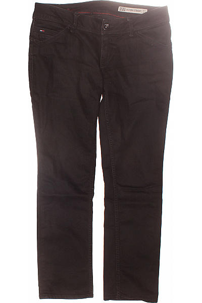 TOMMY HILFIGER Dámské Džíny Černé Second Hand Vel. 31-30