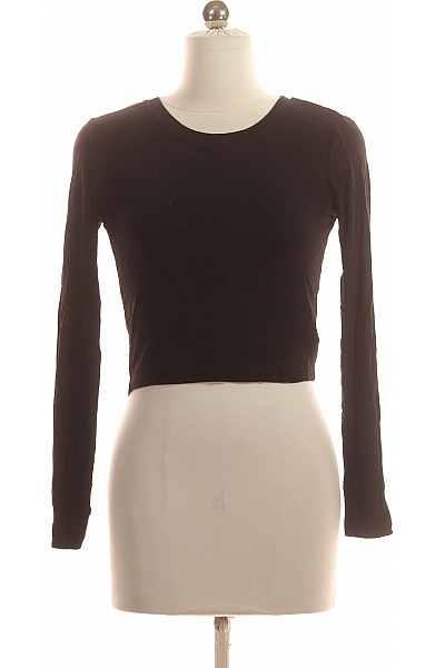 Jednoduché Dámské Tričko Černé ZARA Vel. S