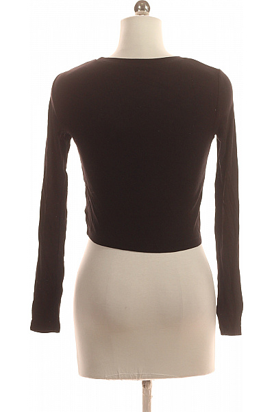 Jednoduché Dámské Tričko Černé ZARA Vel. S