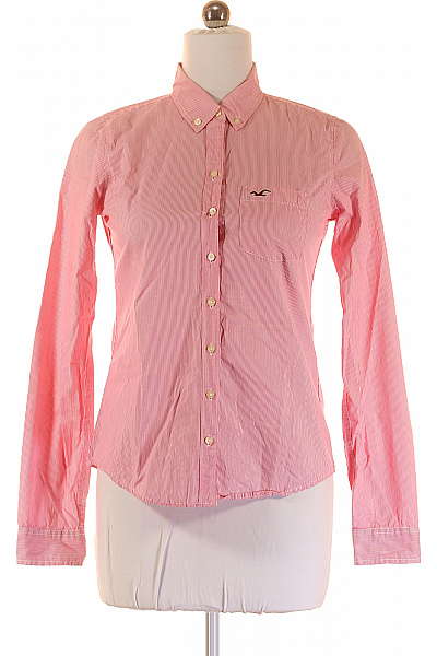 Hollister Dámská Košile Růžová Second hand Vel. M