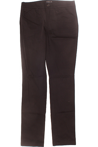 Dámské Kalhoty Rovné Černé MANGO Vel. 38