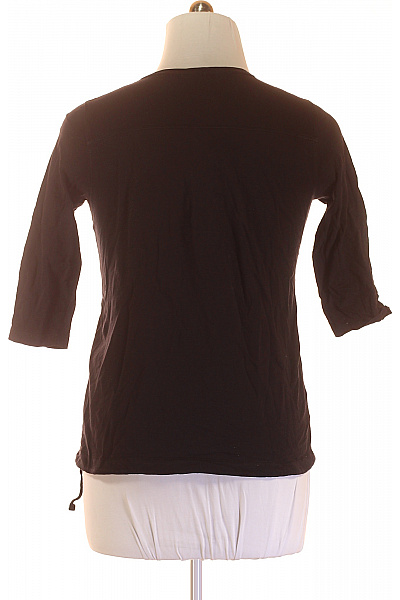 Dámské Tričko s Potiskem Černé CECIL Vel. L