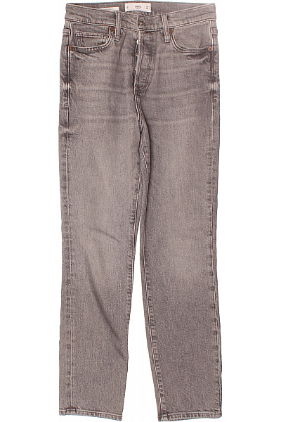 MANGO Dámské Džíny Šedé Second hand Vel. 34