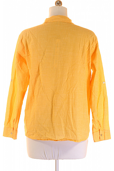 PULZ JEANS Vzorovaná Dámská Košile Oranžová Vel. XL