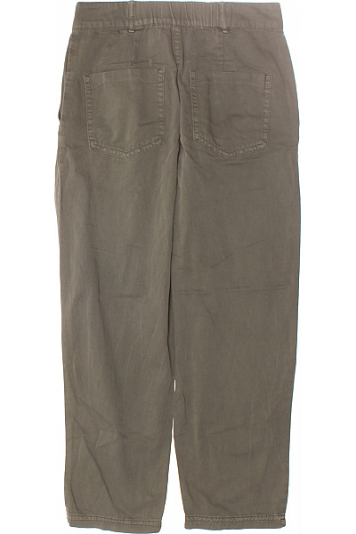 Pánské Kalhoty Rovné Zelené MANGO Second hand Vel. 38