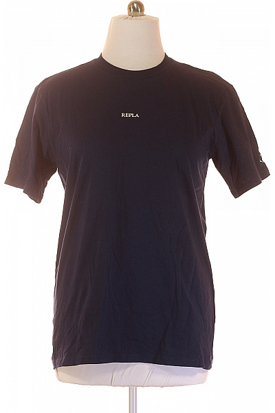 Jednoduché Pánské Tričko Modré REPLAY