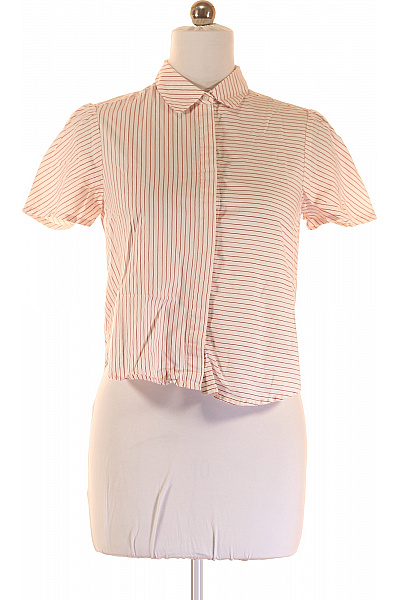 Vzorovaná Dámská Košile Červená MANGO Second hand Vel. M