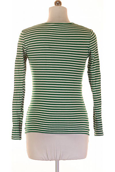 PIECES Dámské Tričko Zelené Second hand Vel. M