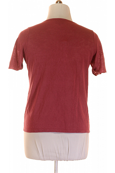 OBJECT Jednoduché Dámské Tričko Růžové Second hand Vel. XL