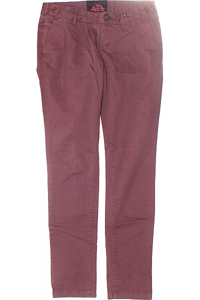 Dámské Chino Kalhoty Fialové SUPERDRY Vel. XS