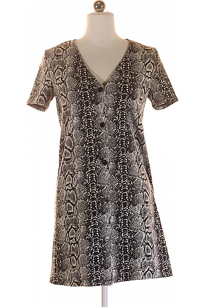 MANGO Šaty Černobílé Vel. S