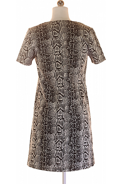 MANGO Šaty Černobílé Vel. S