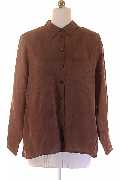 Ulla Popken Dámská Košile Cuprá Hnědá Second Hand Vel. 44/46