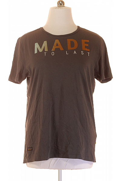 Pánské Tričko s Potiskem Šedé Camel Active Second hand Vel. XL