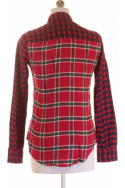 Kostkovaná Dámská Košile Růžová Abercrombie&Fitch Vel. XS#