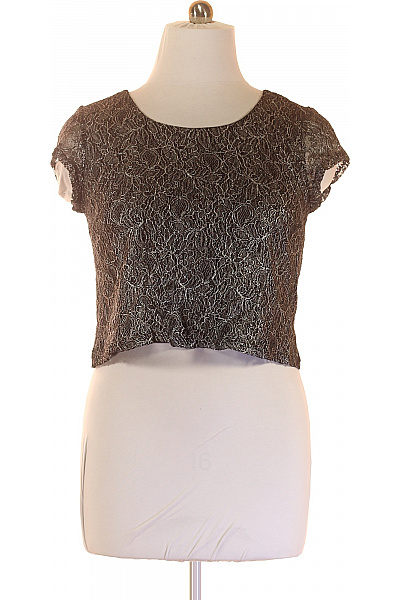 VILA Společenská  Halenka Stříbrná Second hand Vel. L