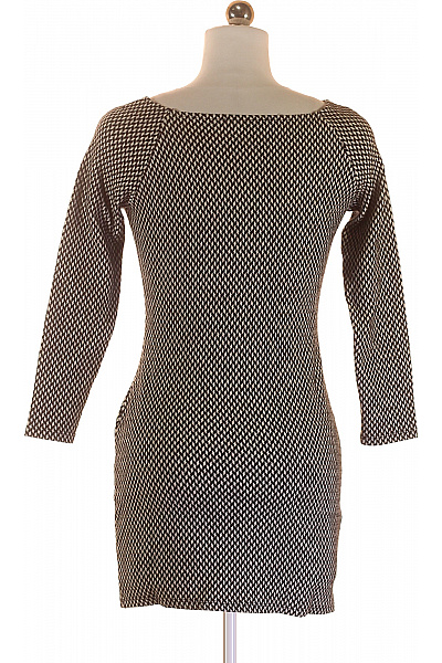 Pouzdrové šaty  Šaty Černobílé MANGO Vel. XS