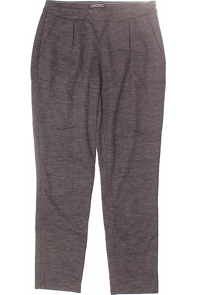 TOMMY HILFIGER Dámské Kalhoty Rovné Šedé