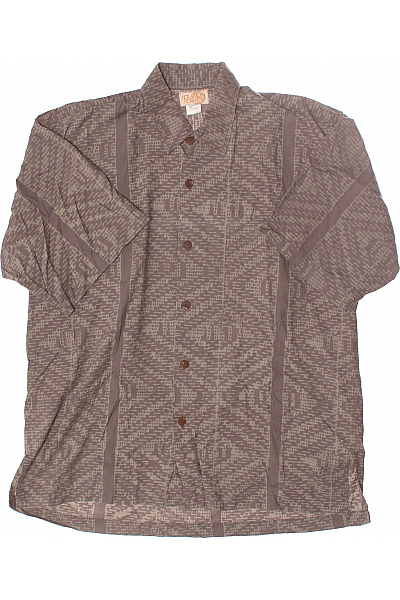 Vzorovaná Pánská Košile Šedá NOA Vel. L