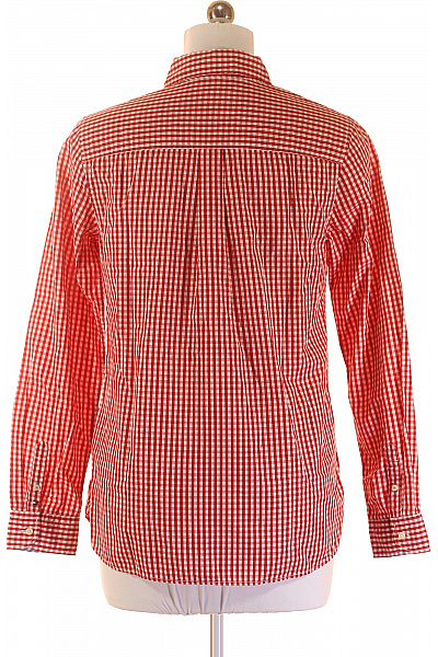 TOMMY HILFIGER Kostkovaná Dámská Košile Červená