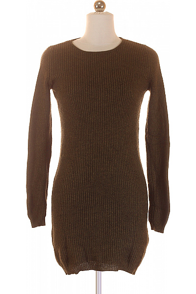  Šaty Pletené Zelené Bershka Vel. S