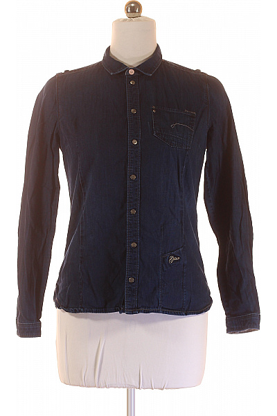 G-Star Riflová Dámská Košile Modrá Second hand Vel. M