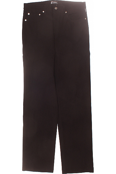 VERSACE Pánské Kalhoty Rovné Černé Vel. 34