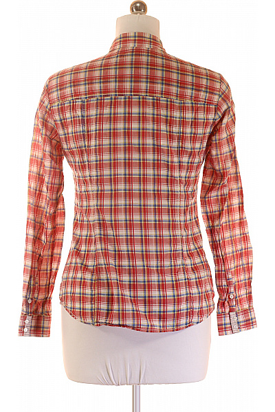 Kostkovaná Dámská Košile Červená Massimo Dutti Vel. 42