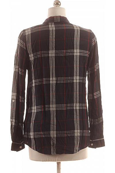 TOMMY HILFIGER Kostkovaná Dámská Košile Modrá Vel. XS